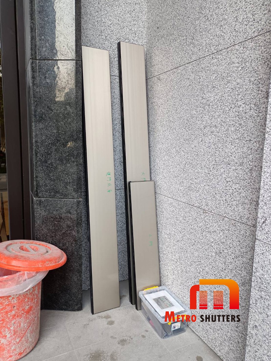 防水閘門門片收起大小實照