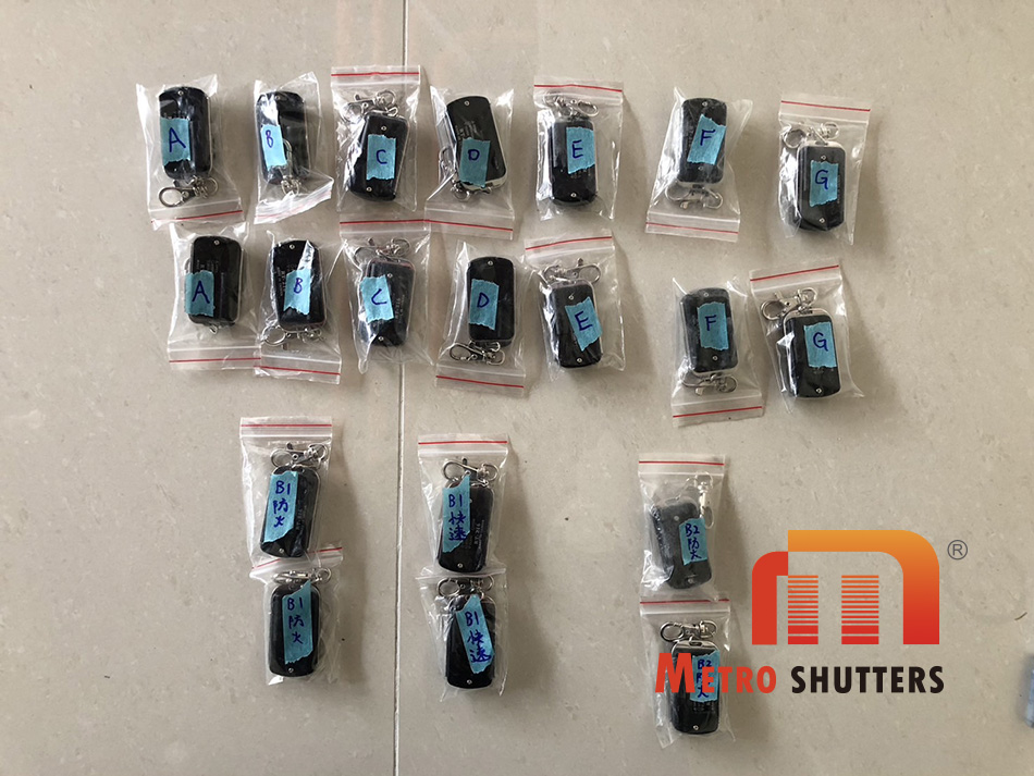 捲門完工點交與遙控器