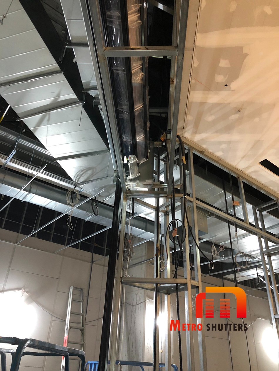 捲門快速馬達安裝完成施工照