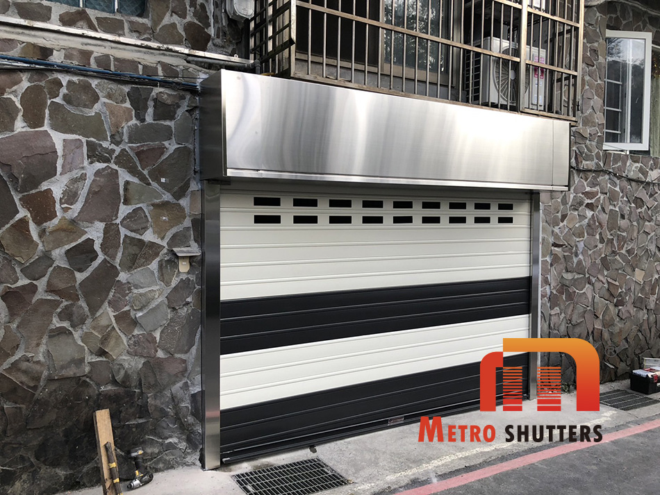 工程案例：大湖山莊街｜舊式鋁捲門升級 A-120 鋁合金快速捲門