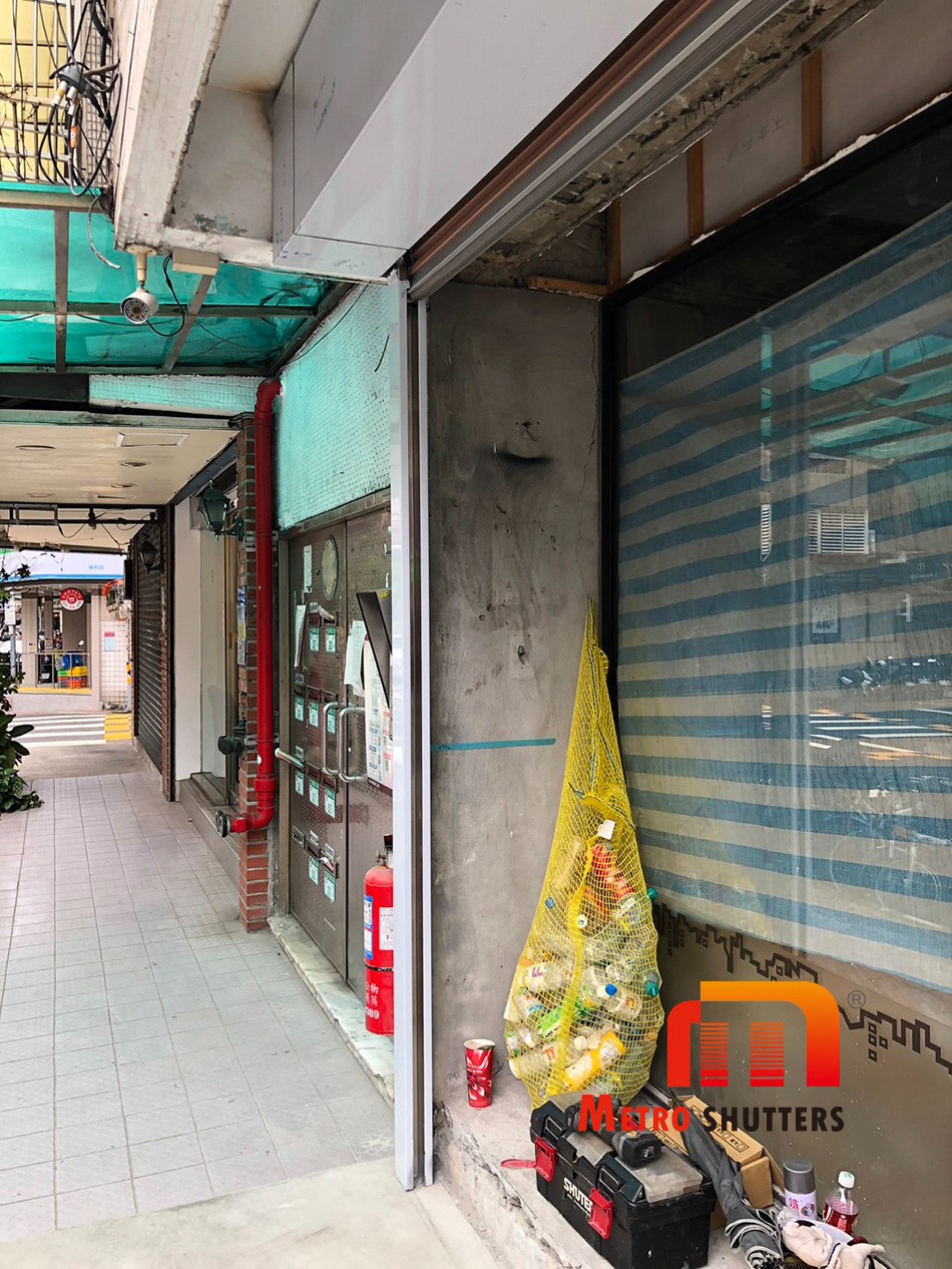 騎樓走廊軌道完工照